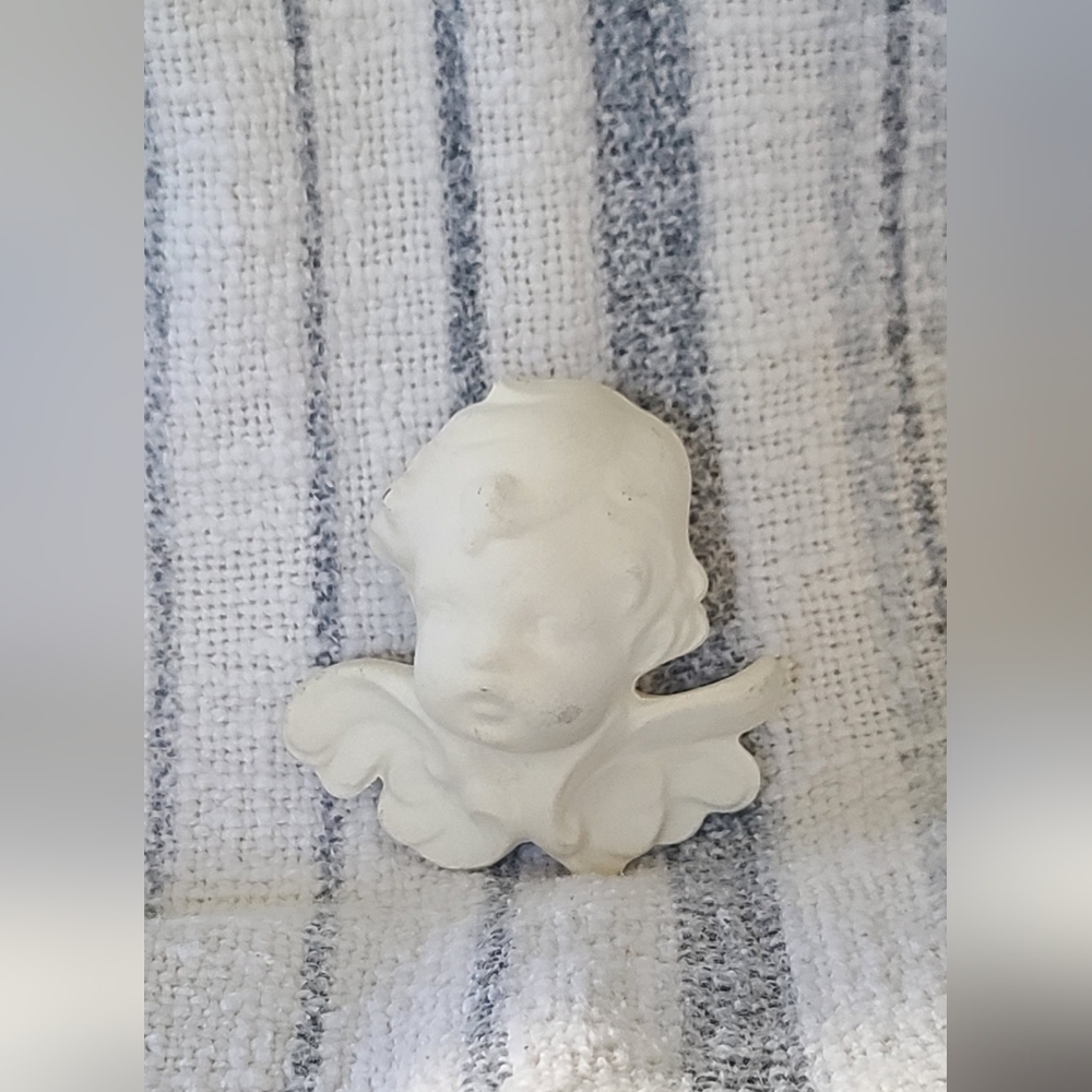 Vintage Cherub Angel Ceramic Figurine - Paintable